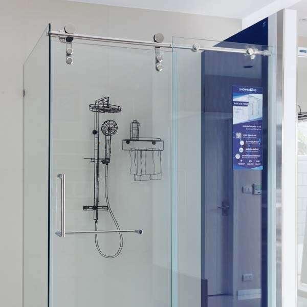 ฉากกั้นอาบน้ำ ROYALE 7000 Plus บานเลื่อนเข้ามุม-1