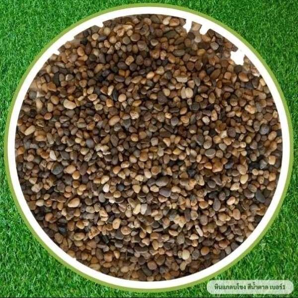 หินแกลบโขง สีน้ำตาล เบอร์ 1 น้ำหนัก 22 กก.-1