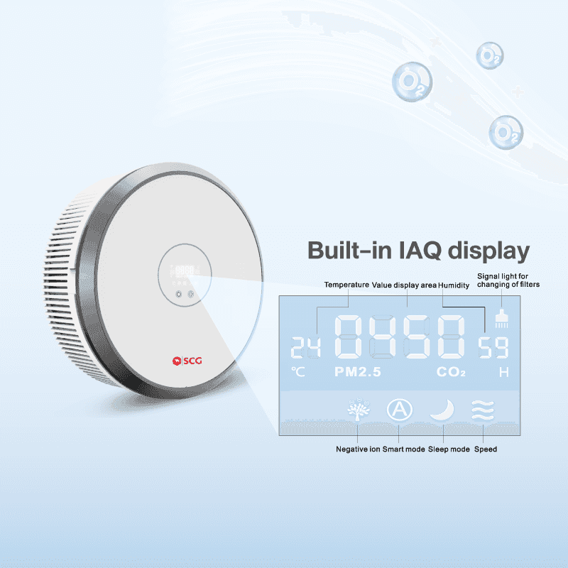 เครื่องเติมอากาศดี ปรับปรุงคุณภาพอากาศแรงดันบวก (positive pressure) SCG Active AIR Quality รุ่น CA 120i-1