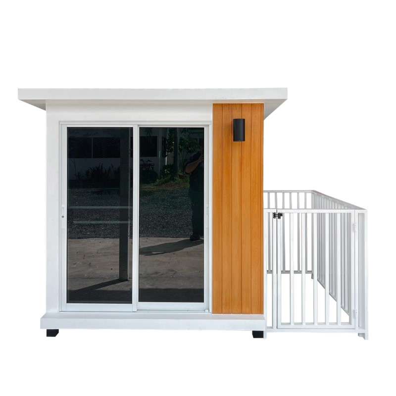 บ้านหมา บ้านแมว แบบ 10 โมเดิร์นสไตล์ พร้อมรั้ว ขนาด 150x250x180cm.-1