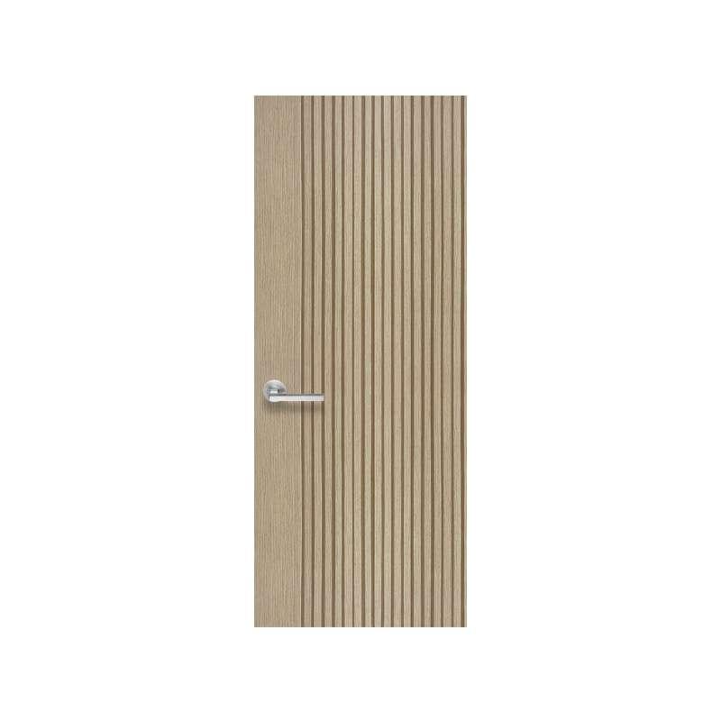 ประตูพอลิสไตรีน-ภายใน LINEDEKOR รุ่น Vertical สีบีชด้าน 80X200 ซม. -1