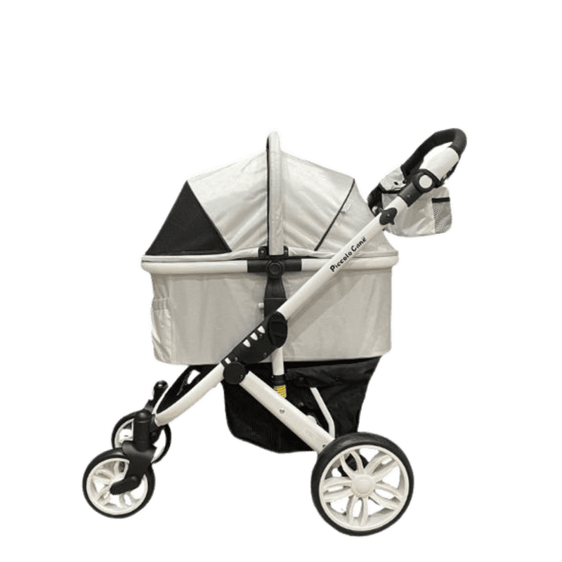 รถเข็นสำหรับสัตว์เลี้ยง Petology - Piccolocane รุ่น TANTO สีเงิน/ขาว-1