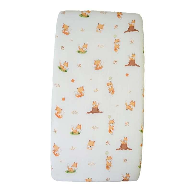 ผ้าปูที่นอน สำหรับ เบาะรองนอนทารกหายใจผ่านได้ Mothery Baby Breathing Comfy Bedding ลาย Fox-1