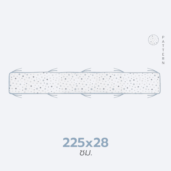 กันกระแทก (Bumper) เสริมใยถัก Bebeplay แผ่นเดียว 225x28 cm. -1