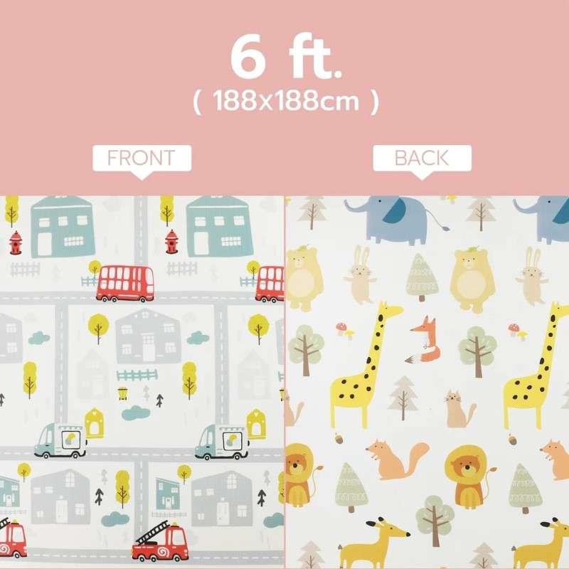 แผ่นรองคลานแบบม้วน Bebeplay XPE รุ่น Rolling Mat หนา 1.5 เซนติเมตร มีกระเป๋าพกพา ขนาด L/6 ฟุต-1