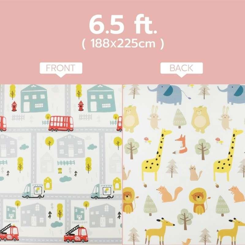 แผ่นรองคลานแบบม้วน Bebeplay XPE รุ่น Rolling Mat หนา 1.5 เซนติเมตร มีกระเป๋าพกพา ขนาด L+/6.5 ฟุต-1