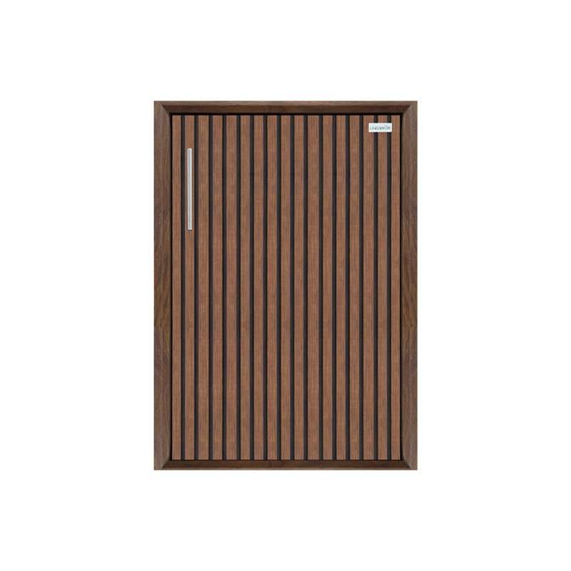 บานซิงค์เดี่ยว(เปิดขวา) รุ่น The Line สีโรสวู๊ด-1