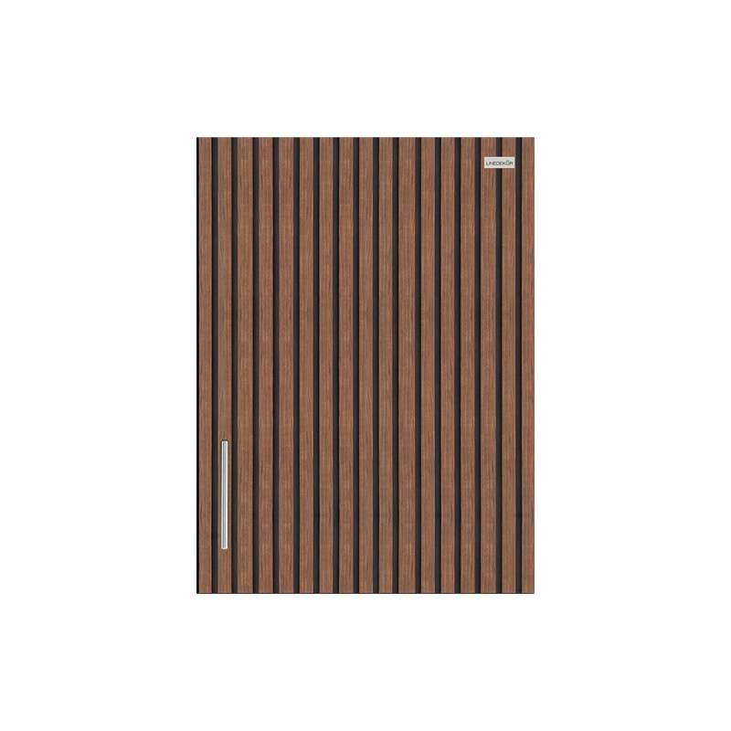 ตู้แขวนบนเดี่ยว(เปิดขวา) รุ่น The Line สีโรสวู๊ด -1