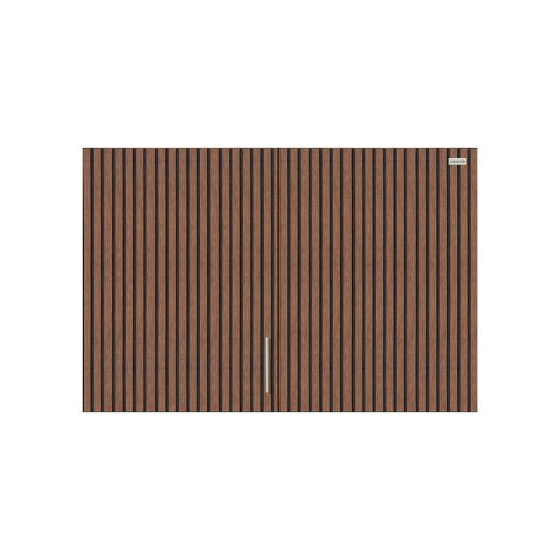 ตู้แขวนบนเข้ามุม(เปิดซ้าย) รุ่น The Line สีโรสวู๊ด -1