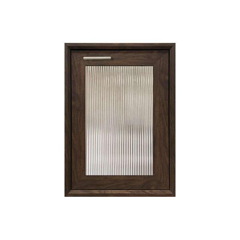 บานซิงค์เดี่ยวกระจกลอนใส(เปิดขวา) รุ่น Mira สีโอ๊คด้าน-1