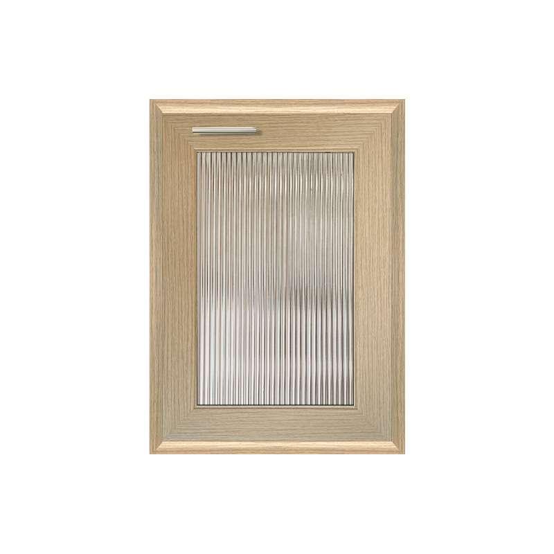 บานซิงค์เดี่ยวกระจกลอนใส(เปิดซ้าย) รุ่น Mira สีบีชด้าน-1