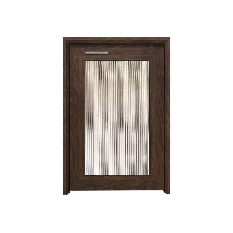 บานซิงค์แก๊สกระจกลอนใส(เปิดขวา) รุ่น Mira สีโอ๊คด้าน-1