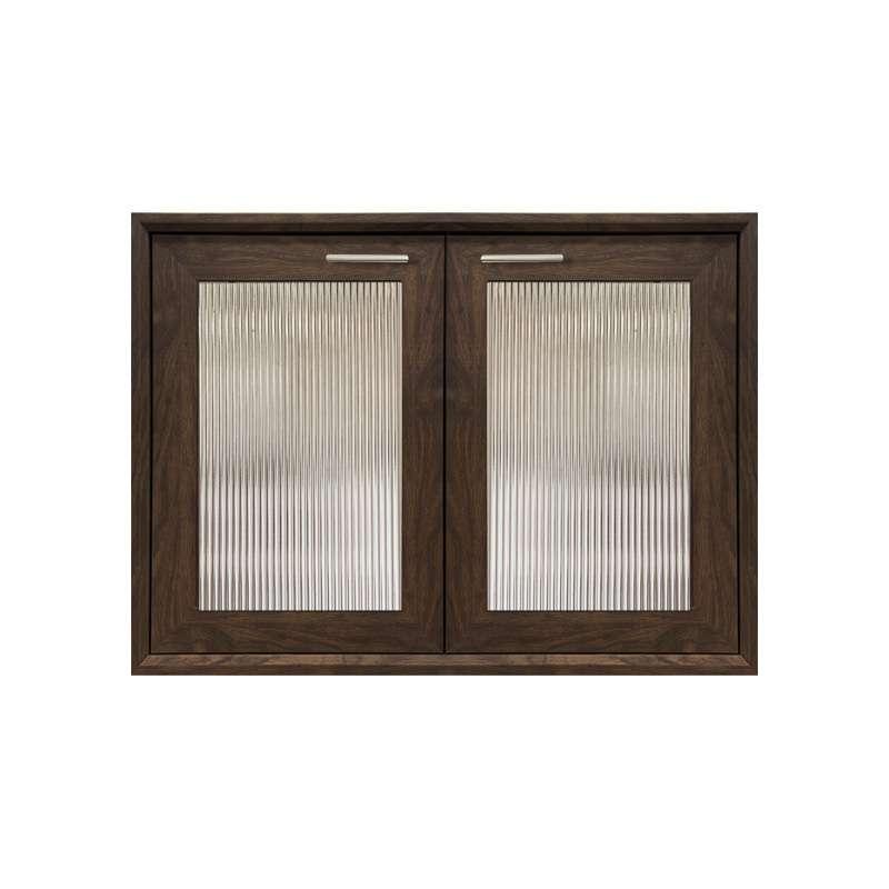 บานซิงค์คู่กระจกลอนใส รุ่น Mira สีโอ๊คด้าน-1