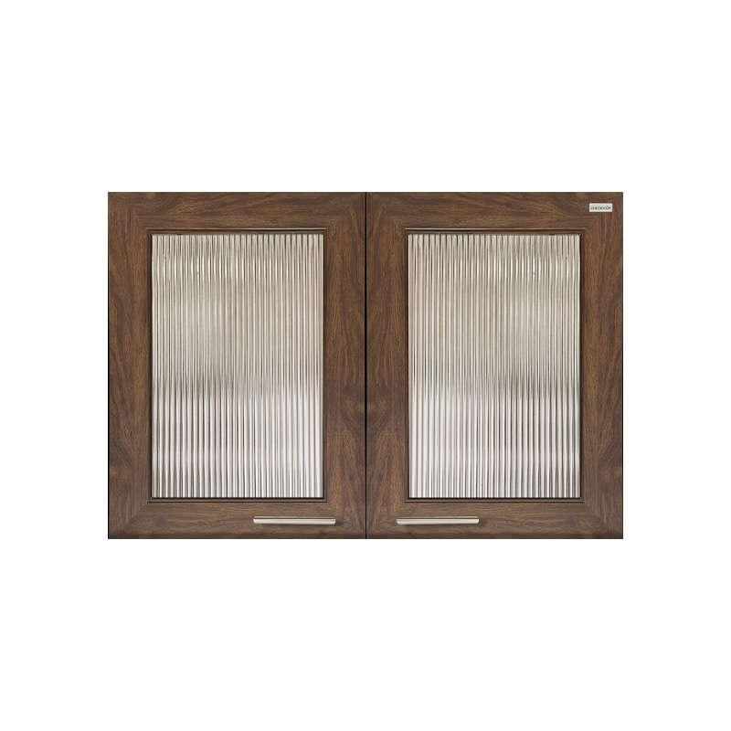 ตู้แขวนบนคู่กระจกลอนใส รุ่น Mira สีโอ๊คด้าน-1