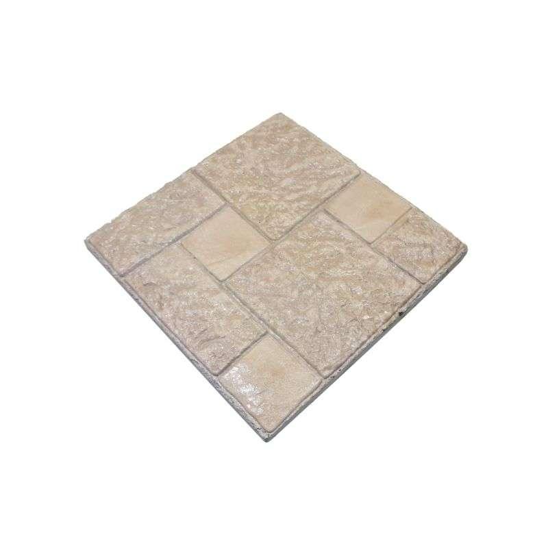 กระเบื้องคอนกรีตปูพื้น เอสซีจี รุ่นแสตมป์ เพฟ ลายปารีส สีเบจ 40X40X3.5 ซม.-1