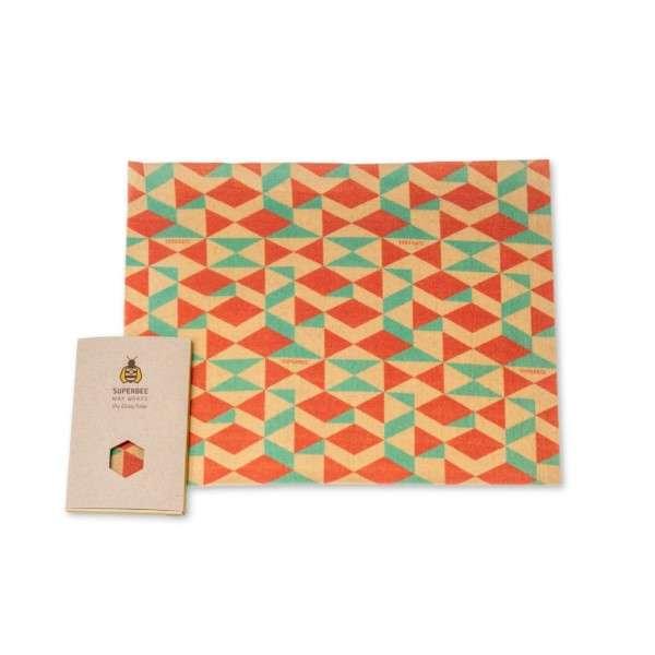 ผ้าเคลือบไขผึ้งห่ออาหาร ขนาด XXL ลาย Retro Vibes-1