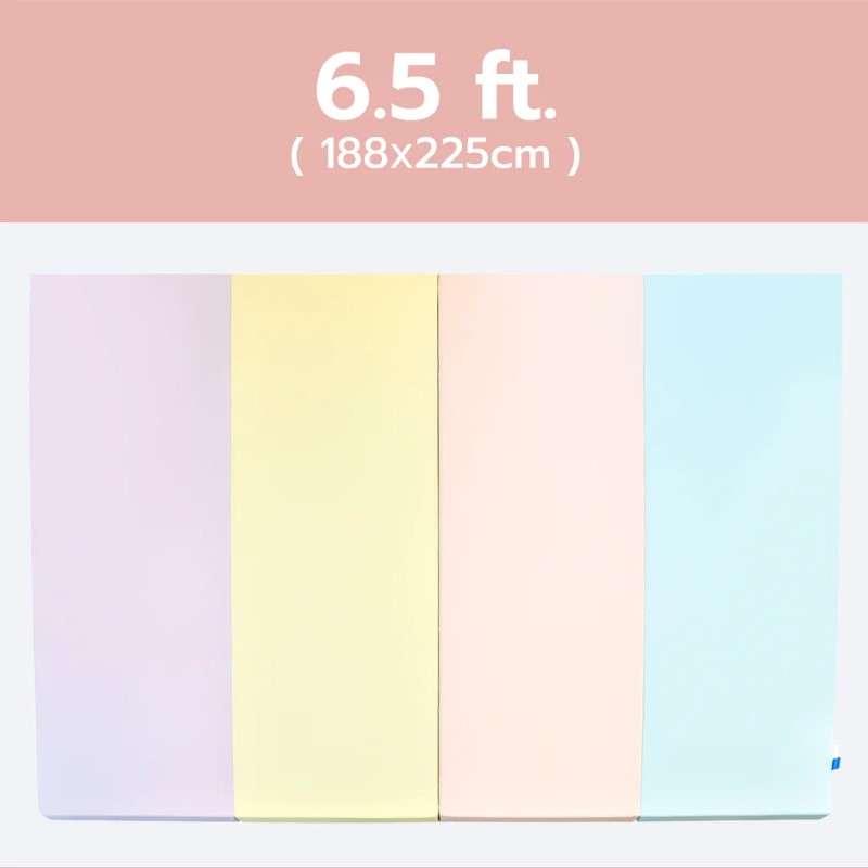 เบาะรองคลาน แบบพับ Bebeplay รุ่น Premium Antibacterial ขนาด L+/6.5 ฟุต สีเทาขาว-1