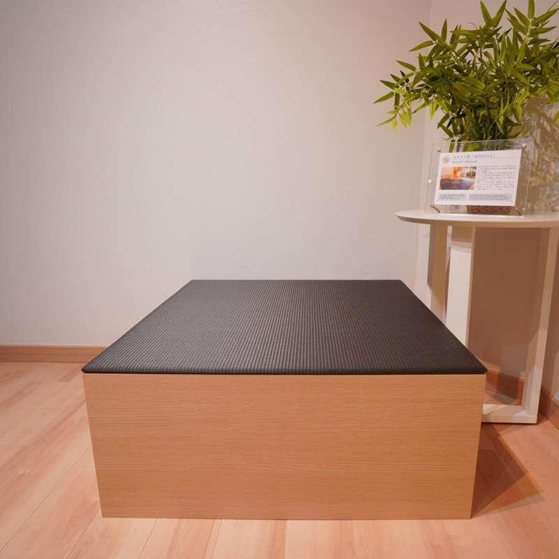ชุดตั่งทาทามิเอนกประสงค์ Migusa Tatami living corner Natural wood + Charcoal-1