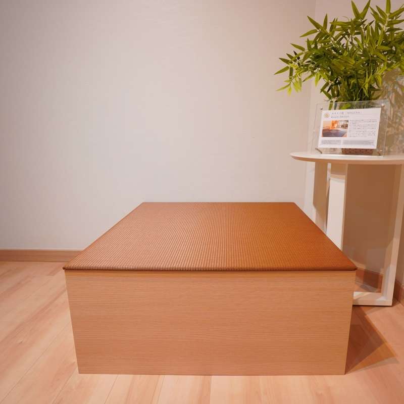 ชุดตั่งทาทามิเอนกประสงค์ Migusa Tatami living corner Natural wood + Dark brown-1