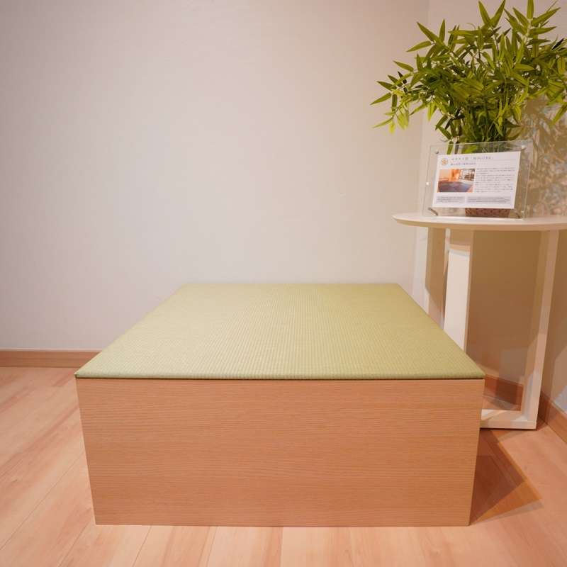 ชุดตั่งทาทามิเอนกประสงค์ Migusa Tatami living corner Natural wood + Green-1