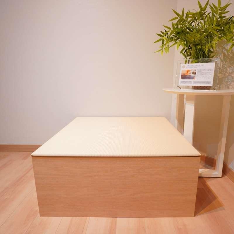 ชุดตั่งทาทามิเอนกประสงค์ Migusa Tatami living corner Natural wood + Ivory-1