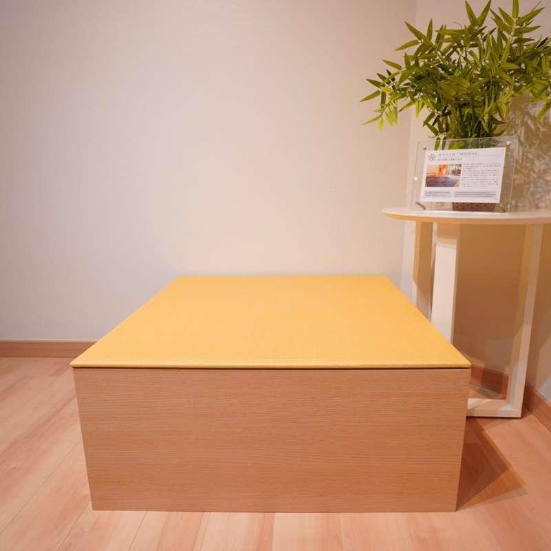 ชุดตั่งทาทามิเอนกประสงค์ Migusa Tatami living corner Natural wood+ Yellow-1