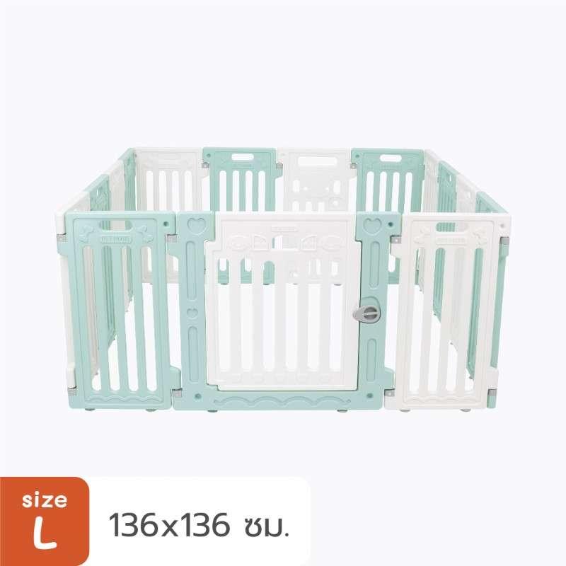 คอกสุนัข Hosttail รุ่น Pethome L เขียว ขาว-1