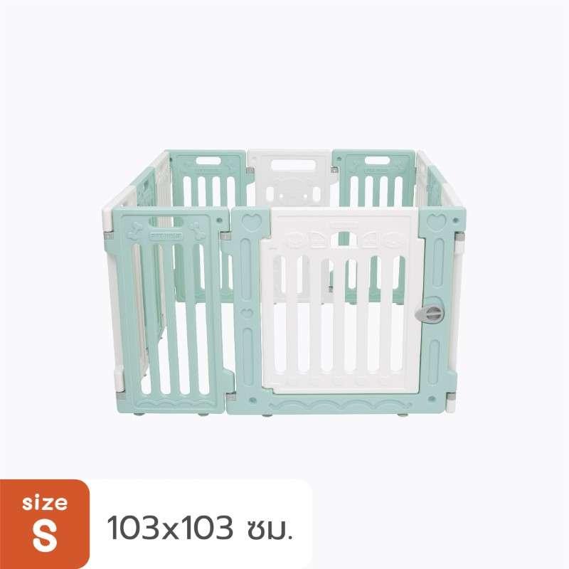 คอกสุนัข Hosttail รุ่น Pethome S เขียว ขาว-1