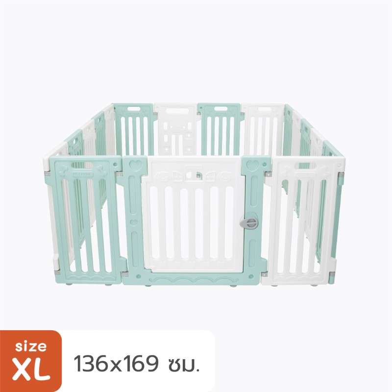 คอกสุนัข Hosttail รุ่น Pethome XL เขียว ขาว-1