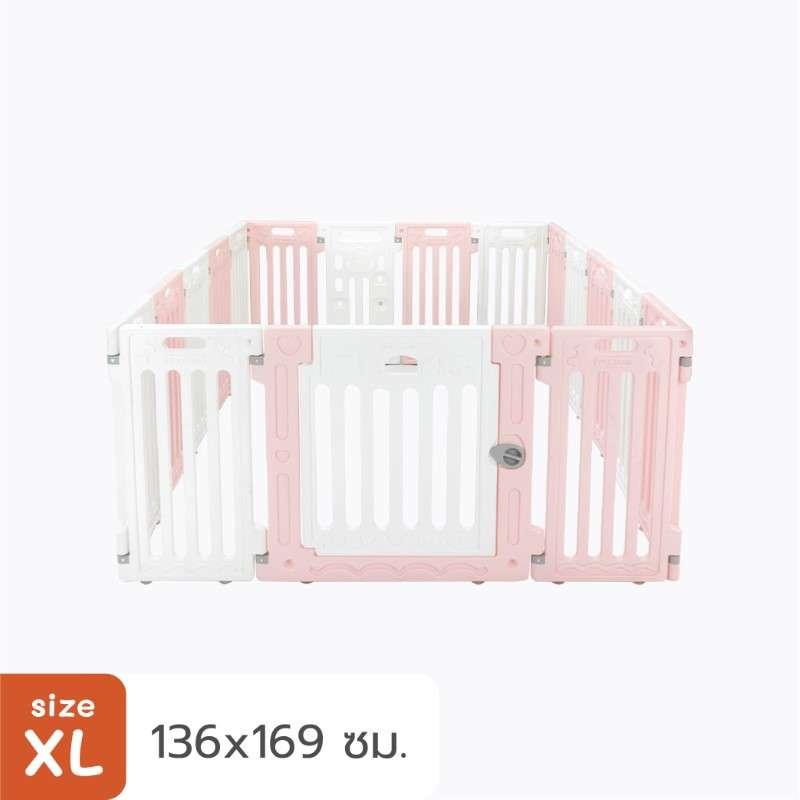 คอกสุนัข Hosttail รุ่น Pethome XL ชมพู ขาว-1