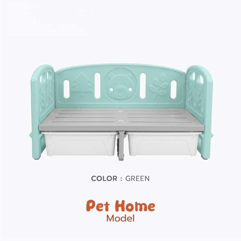 เตียงนอนสัตว์ Hosttail รุ่นเพ็ทโฮม สีเขียว-1