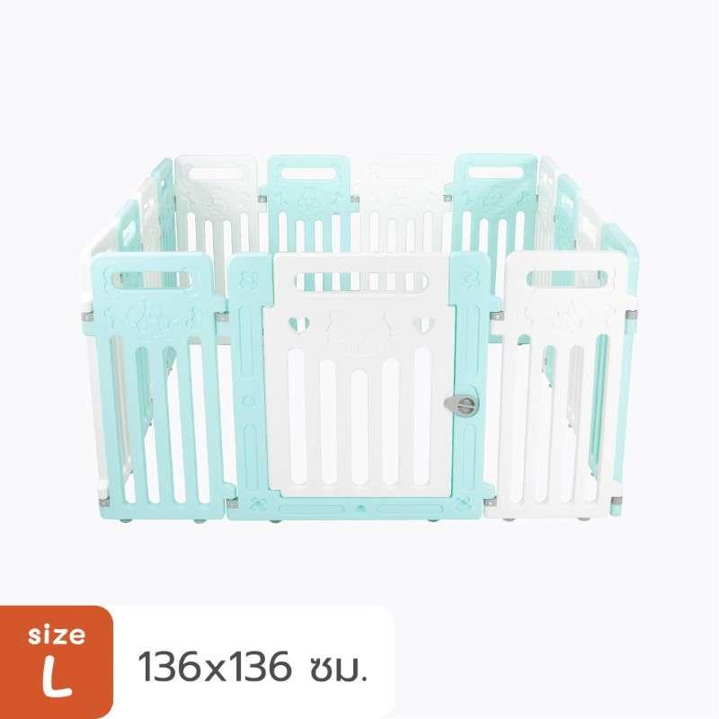 คอกสุนัข Hosttail รุ่น Pethome ExtraHeight 73 cm ขนาด L เขียวขาว-1