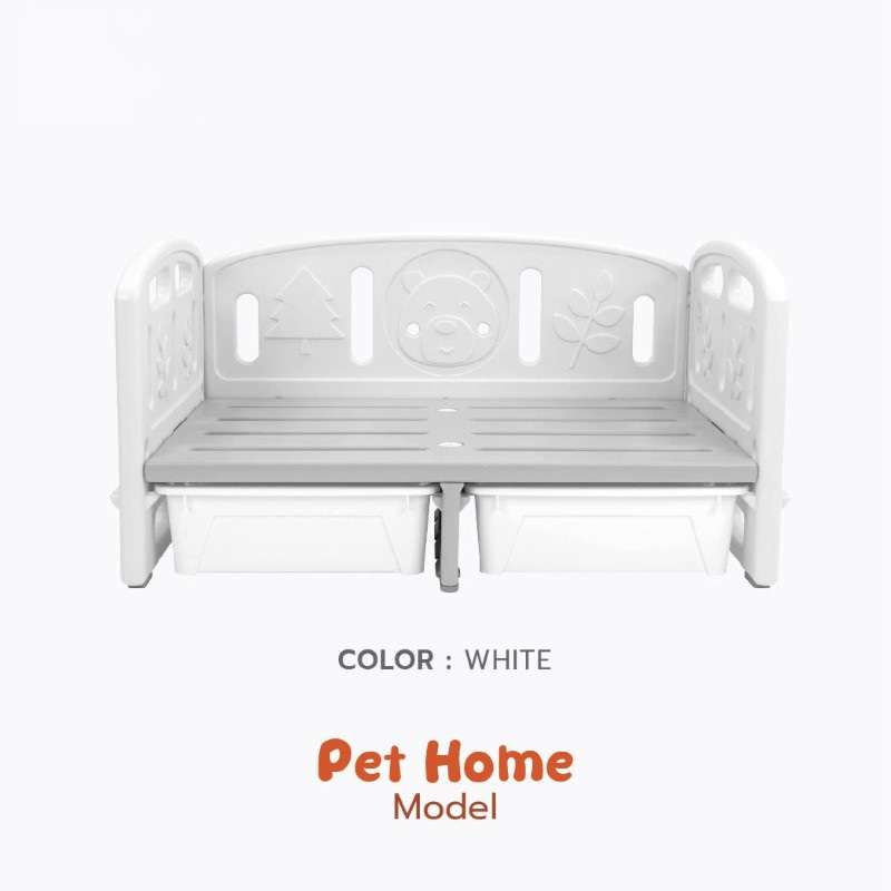 เตียงนอนสัตว์ Hosttail รุ่นเพ็ทโฮม สีขาว-1