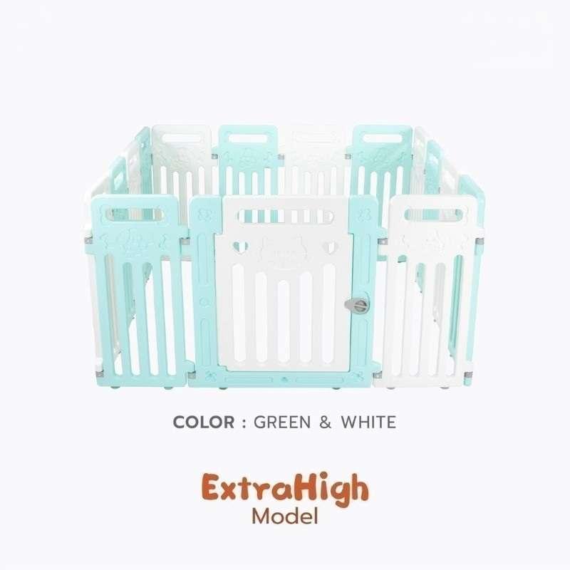 คอกสุนัข Hosttail รุ่น Pethome ExtraHeight 73 cm ขนาด XL เทาขาว-1