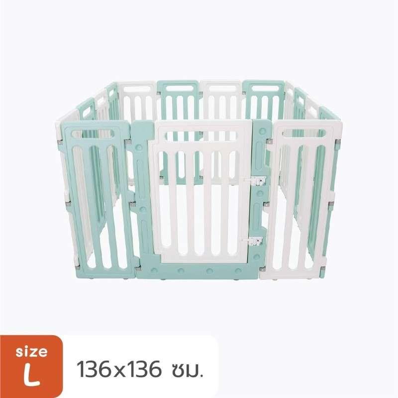 คอกสุนัข Hosttail รุ่น Pethome 90 cm ขนาด L เขียวขาว-1