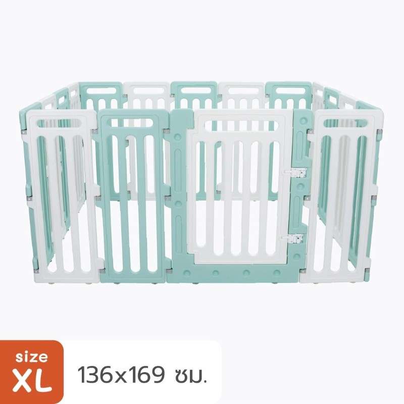 คอกสุนัข Hosttail รุ่น Pethome 90 cm ขนาด XL เขียวขาว-1