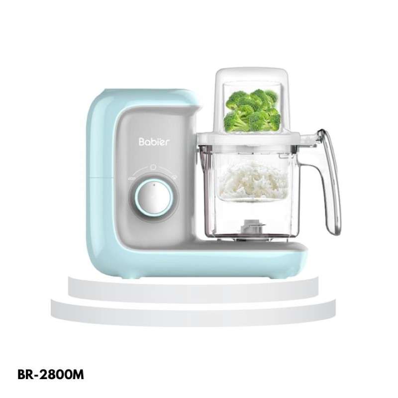 เครื่องนึ่งปั่นอาหาร Babier รุ่น BR-2800M [นึ่ง2ชั้น] สีฟ้าทูโทน-1