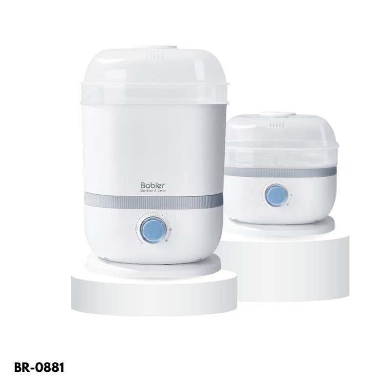 เครื่องนึ่งขวดนมและอบแห้ง 4 โหมด Babier รุ่น BR-0881 อัพเกรด [ตัวถัง 2 ชั้น]-1