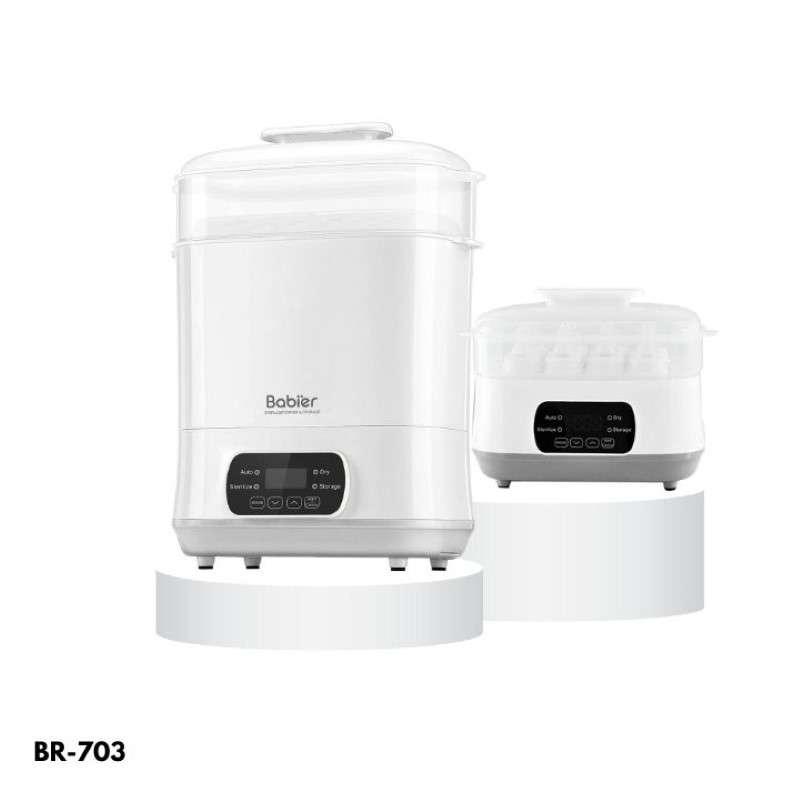 เครื่องนึ่งขวดนมและอบแห้ง 4 โหมด Babier รุ่น BR-703 [แบบขจัดชื้น 72 ชม.]-1