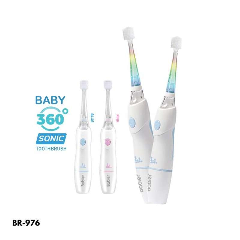 แปรงสีฟันไฟฟ้ารุ่นเบบี้โซนิค 360 องศา Babier รุ่น BR-976 [สำหรับเด็ก 0-5 ปี] สีชมพู-1