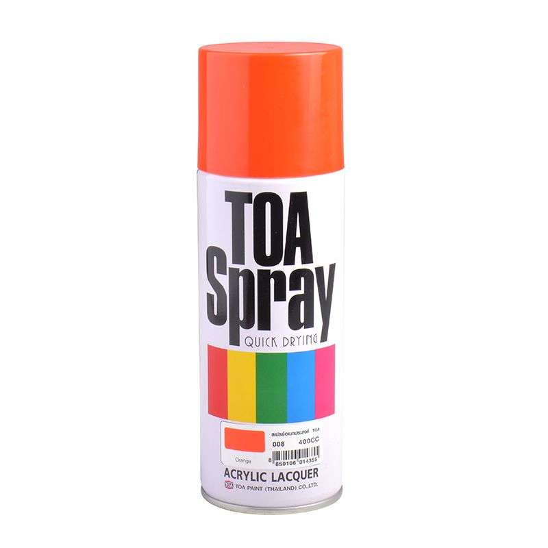สีสเปรย์เอนกประสงค์ TOA#0008 Orange-1