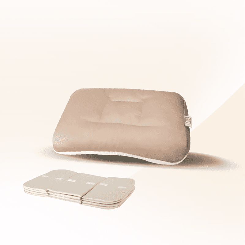 หมอนแพนเค้ก Suimi Sleep รุ่นพรีเมี่ยม  สีครีม ปรับระดับความสูงได้กว่า 40 แบบ-1