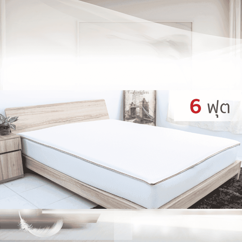 ท็อปเปอร์คูลเจลเมมโมรี่โฟม AIRI รุ่น SHIZEN ขนาด 6 ฟุต รุ่น SHIZEN-1