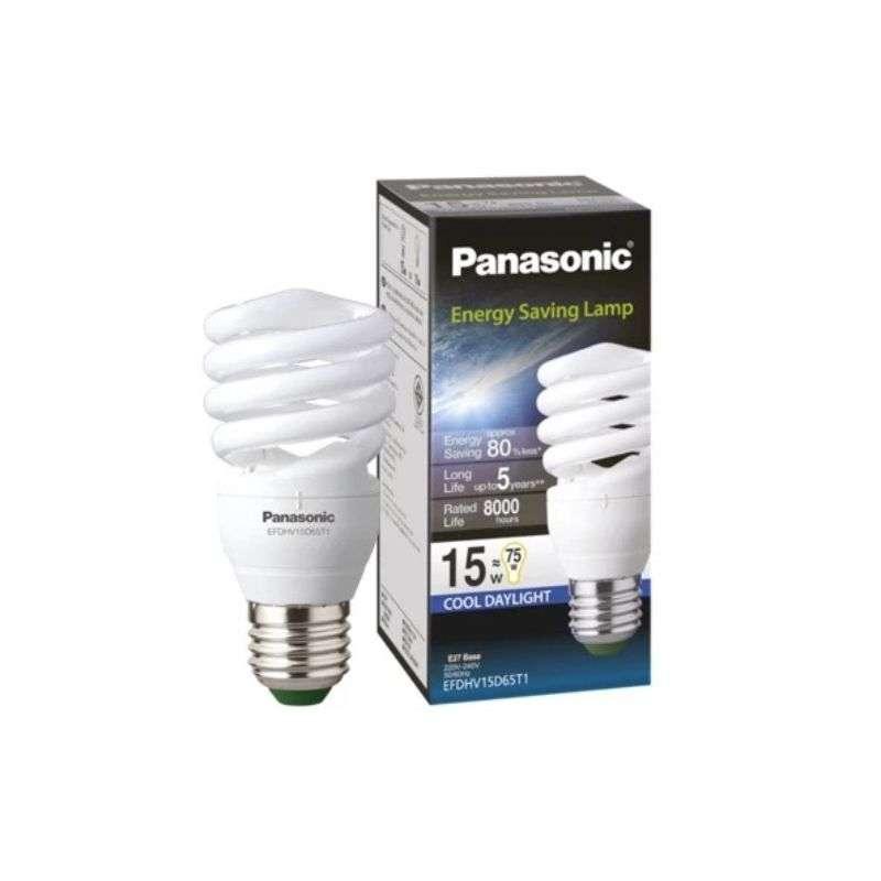 หลอดไฟเกลียว Panasonic ขั้ว E27 Day Light15W [แพ็ค 6 สุดคุ้ม]-1