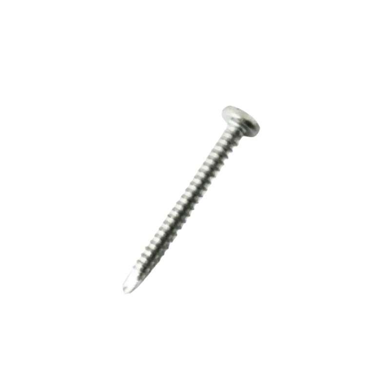 สกรูสแตนเลสปลายสว่าน หัวร่ม เบอร์ 8 ยาว 1.5 นิ้ว-1