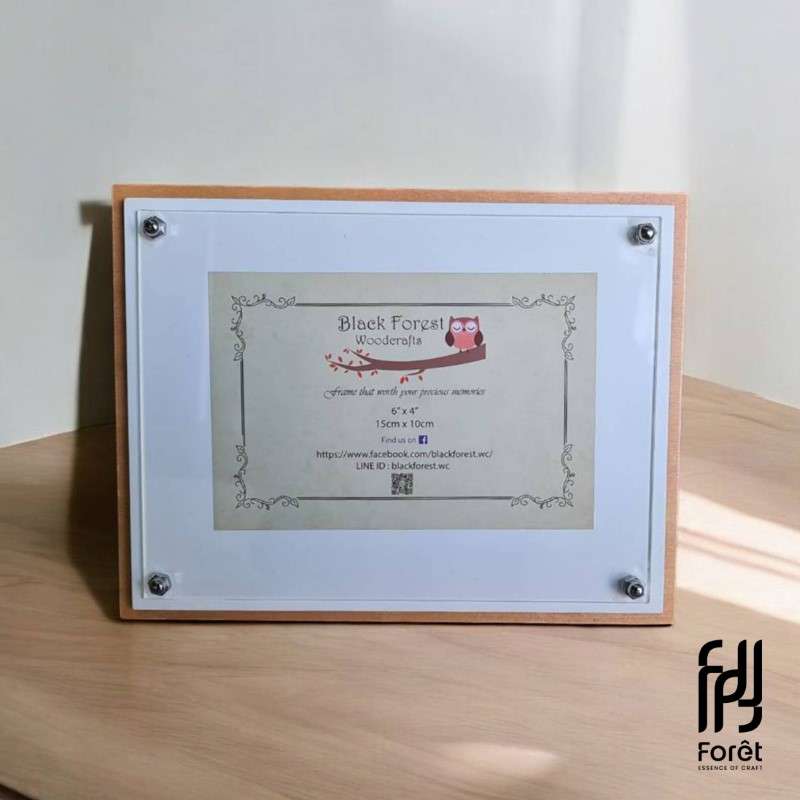 กรอบรูป อะคริลิค  Foret รุ่น PK-014 สี Natural-1