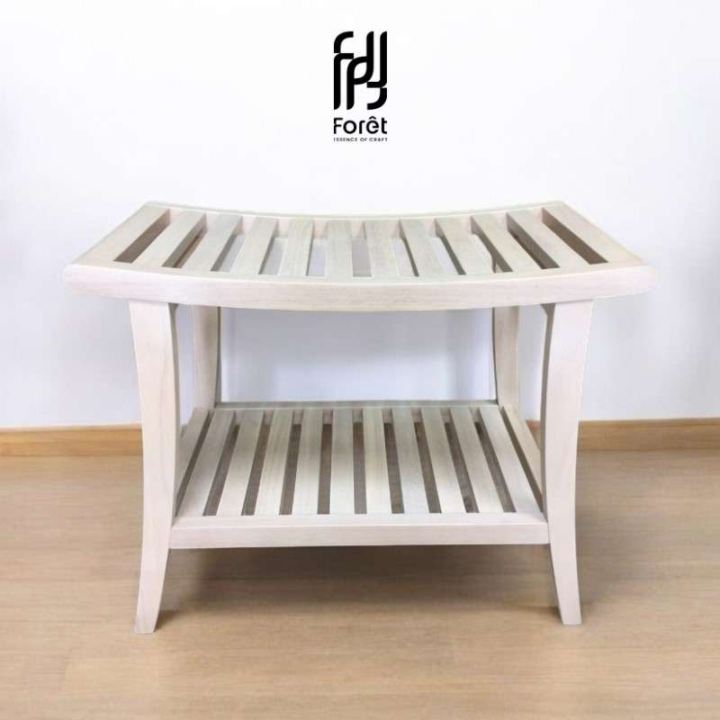 เก้าอี้ Foret รุ่นSP2207 ไม้ยางพารา สี White wash-1