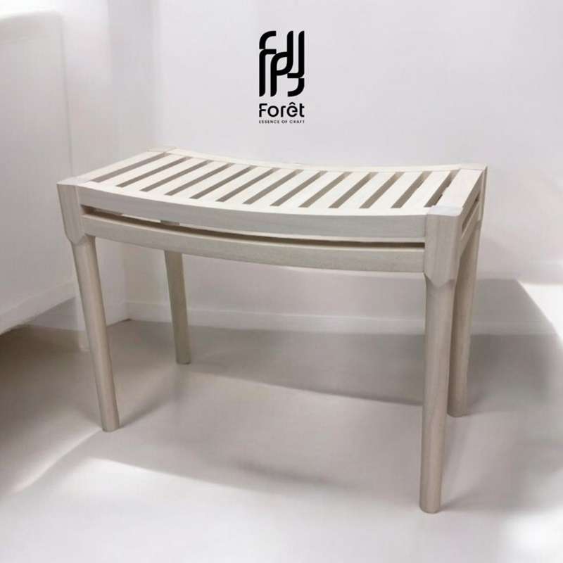 เก้าอี้ Foret รุ่นSP2215 ไม้ยางพารา สี White wash-1