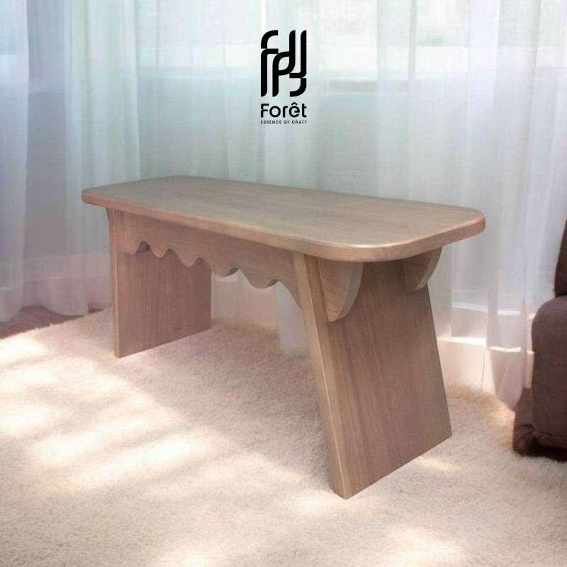 เก้าอี้ยาว Foret รุ่นSP2304 ไม้ยางพารา สีIndian Smoke-1