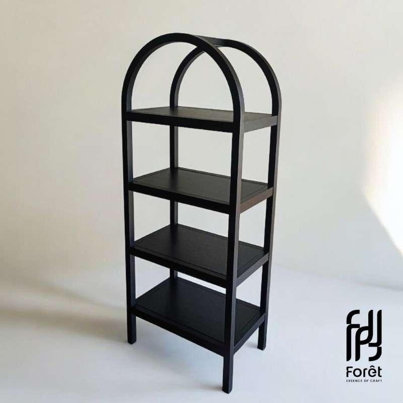 ชั้นวางของ Foret รุ่นSP2220BLK ไม้ยางพารา สีBlack-1